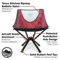 Cliq Portable Chair - Lightweight Folding Chair For Camping - Supports 300 Lbs - Perfect For Outdoor Adventures