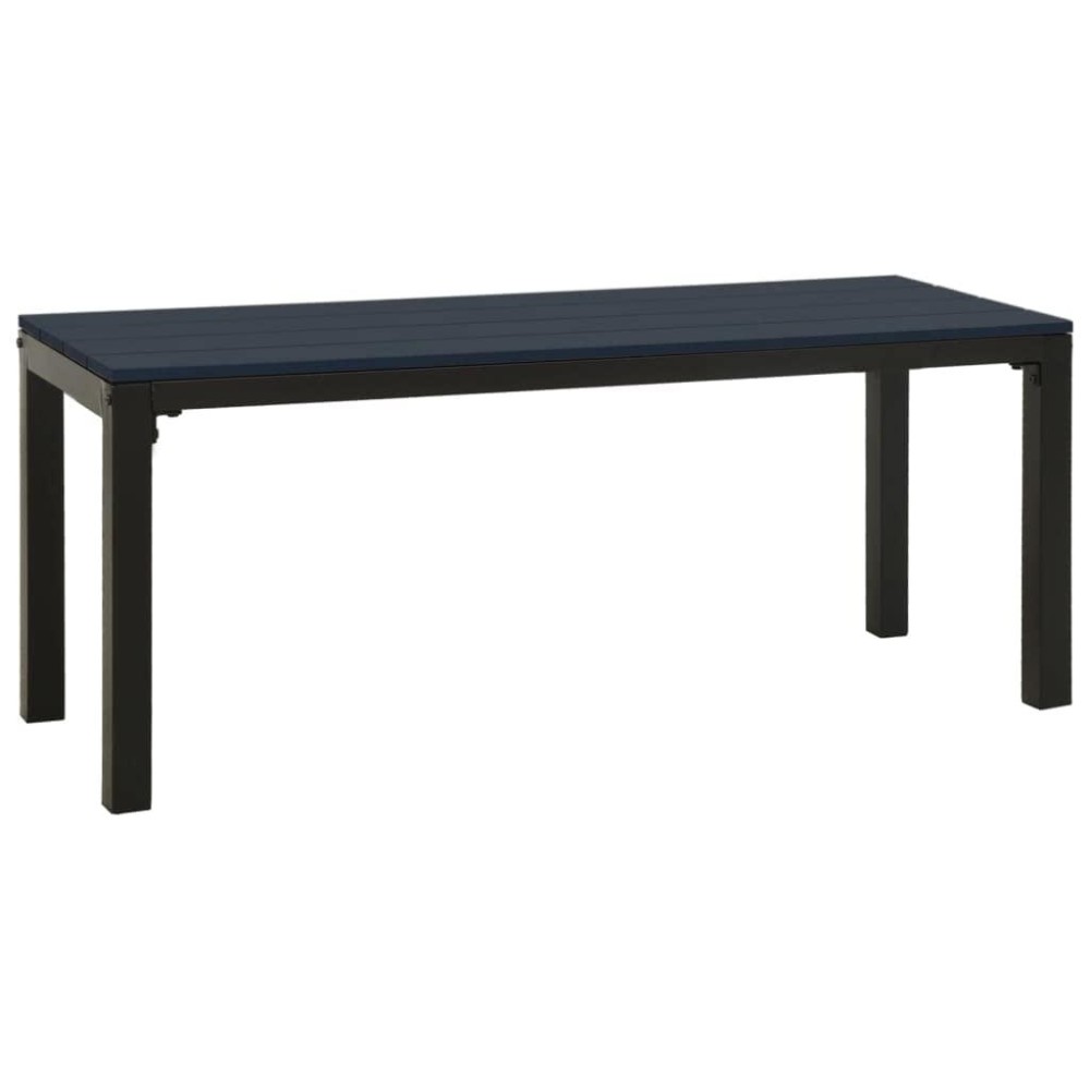 Vidaxl Black Patio Bench 43.3