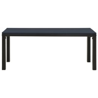 Vidaxl Black Patio Bench 43.3