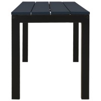 Vidaxl Black Patio Bench 43.3