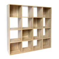 Pachira E-Commerce 16 Cube Closet Cabinet, Unit Shelf, Wooden Storage Cube, Bookshelf File Organizer Rack In Living Room, Bedroom, Study, Each Cube 11.22