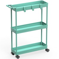 Simple Houseware Kitchen Cart Storage 3Tier Slimsuper Narrow Shelves With Handle 265 Height55 Width For Narrow Place