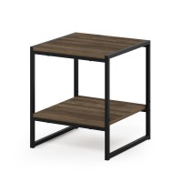 Furinno Romain 2-Tier Tall End Table, French Oak
