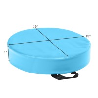 Honey Joy 6Pcs Floor Cushions For Kids, 15 Inch Flexible Alternative Portable Classroom Seating W/Handles, Easy To Clean, 3 Inch Thick Soft Foam Circle Comfy Seats For Daycare Preschool(Round, Blue)