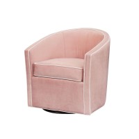 Keely Blush Swivel Chair