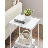 Vasagle Side Tables Set Of 2 Small End Table Nightstand For Living Room Bedroom Office Bathroom White Ulet272W14