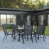 7 Piece Outdoor Patio Dining Set - 55