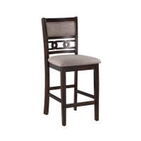 Gary 42 Inch 5 Piece Counter Table Set, Cherry Brown
