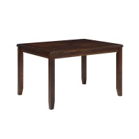 Gary 48 Inch 5 Piece Dining Table Set, Cherry Brown
