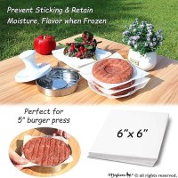 Meykers Parchment Paper Sheet 6 X 6 300 Pack For Making Smash Burgers For 5 Hamburger Press Square Patty Pape