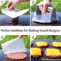 Meykers Parchment Paper Sheet 6 X 6 300 Pack For Making Smash Burgers For 5 Hamburger Press Square Patty Pape