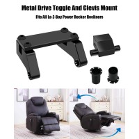 Metal Drive Toggle And Clevis Mount Fits For La-Z-Boy Lazyboy Power Recliners Chair, Upgraded Replacement Parts Black