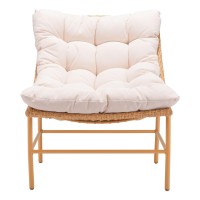 Merilyn Accent Chair Beige And Natural