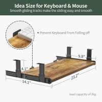 Fezibo Standing Desk With Keyboard Tray, 55 ? 24 Inches Electric Height Adjustable Desk, Sit Stand Up Desk, Computer Office Desk, Rustic Brown