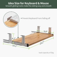 Fezibo Standing Desk With Keyboard Tray, 63 ? 24 Inches Electric Height Adjustable Desk, Sit Stand Up Desk, Computer Office Desk, Light Rustic