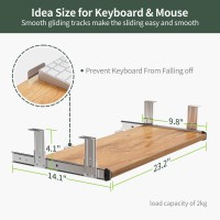 Fezibo Standing Desk With Keyboard Tray, 40 ? 24 Inches Electric Height Adjustable Desk, Sit Stand Up Desk, Computer Office Desk, Light Rustic