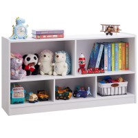 Toymate Toy Organizers And Storage 5Section Kids Bookshelf For Organizing Books Toys School Classroom Wooden Storage Cabinet