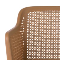 Lagoon Grace Stackable Polypropylene Dining Chair - 4 Pieces/Set (Graphite Black)