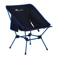 Moon Lence Portable Camping Chair, Compact Backpacking Chair Folding Chair With Side Pockets Portable Chair Lightweight Heavy Duty For Hiking