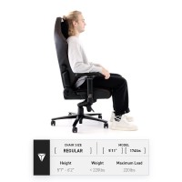 Secretlab Titan Evo Stealth Gaming Chair - Reclining, Ergonomic & Comfortable Computer Chair With 4D Armrests, Magnetic Head Pillow & 4-Way Lumbar Support - Black - Leatherette