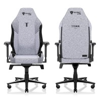 Secretlab Titan Evo Cookies & Cream Gaming Chair - Reclining, Ergonomic & Heavy Duty Computer Chair With 4D Armrests, Magnetic Head Pillow & Lumbar Support - Big And Tall 395 Lbs - Gray - Fabric