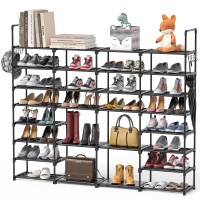 Mavivegue Extra Large Shoe Rack 8 Tier 4 Rows 7276 Pairs Big Tall Metal Shoe Shelf Big Boot Rack Storage Organizer For Garage