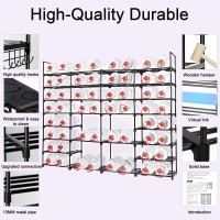 Mavivegue Extra Large Shoe Rack 8 Tier 4 Rows 7276 Pairs Big Tall Metal Shoe Shelf Big Boot Rack Storage Organizer For Garage