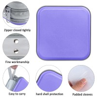 DVD Case, Siveit CD Case Holders DVD Binder Wallet Hard Plastic 48 Capacity CD/DVD Disc Cases Storage Binder for Car Home Office Travel (Lavender)