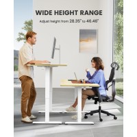 Ergear Height Adjustable Electric Standing Desk 40 X 24 Inches Sit Stand Up Desk Small Memory Computer Home Office Desk Natur