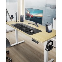 Ergear Height Adjustable Electric Standing Desk 40 X 24 Inches Sit Stand Up Desk Small Memory Computer Home Office Desk Natur