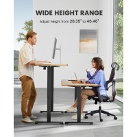 Ergear Height Adjustable Electric Standing Desk 48 X 24 Inches Sit Stand Up Desk Memory Computer Home Office Desk With Splice