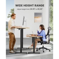 Ergear Height Adjustable Electric Standing Desk 63 X 28 Inches Sit Stand Up Desk Memory Computer Home Office Desk Vintage Bro