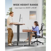 Ergear Height Adjustable Electric Standing Desk 48 X 24 Inches Sit Stand Up Desk Memory Computer Home Office Desk With Splice