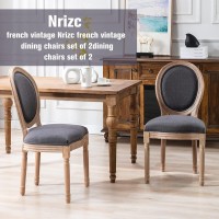 Nrizc French Dining Chairs Set Of 2 Farmhouse Dining Chairs Vintage Country Dining Chair With Round Back French Bistro Chairs