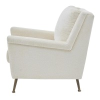 Winston KD Fabric Accent Arm Chair Gold legs