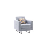 Lilola Home Victoria Chair Light Gray