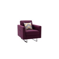 Lilola Home Victoria Chair Purple