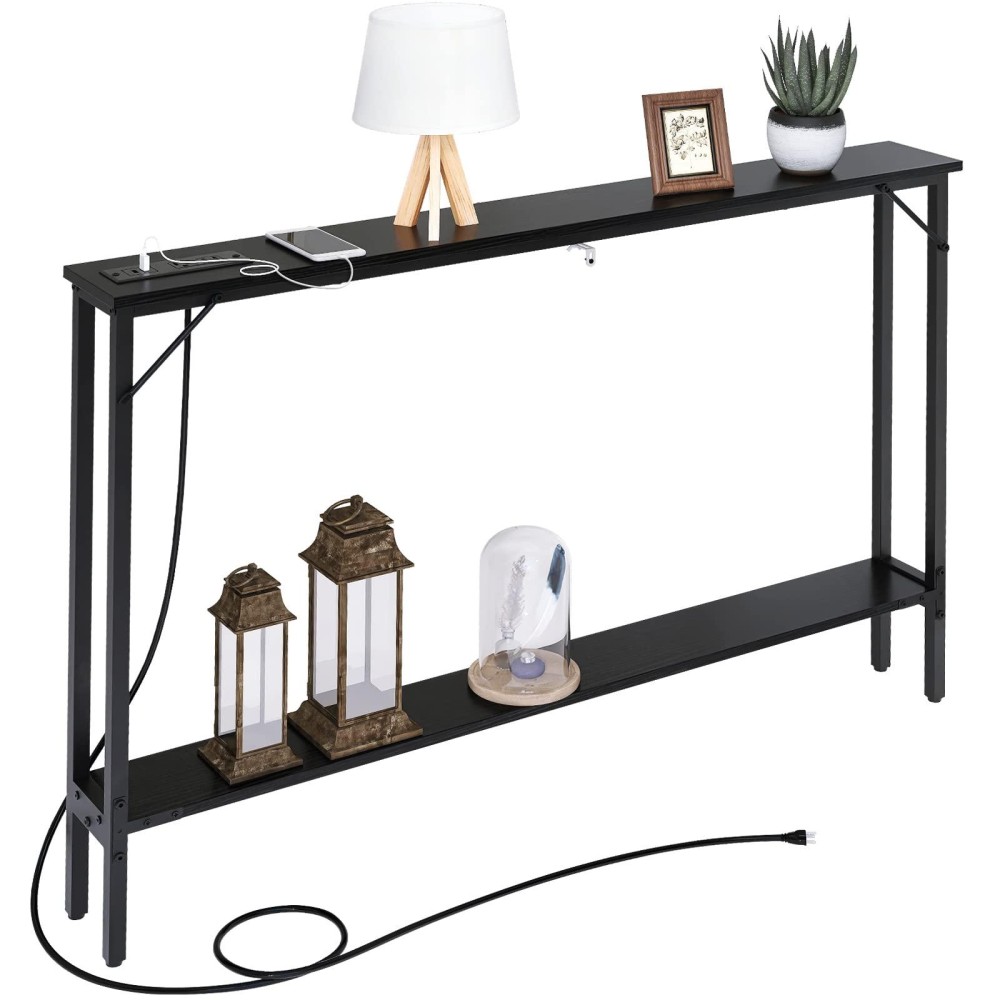 Sauce Zhan Sofa Table With Outlet And Usb Port, 47
