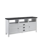 65 Inch Media Console White