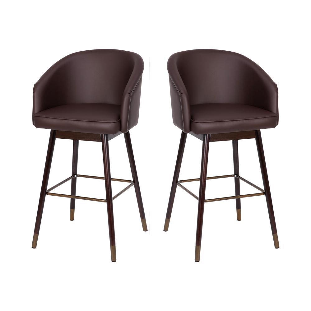 Margo 30 MidBack Modern Counter Stool Set of 2