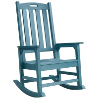 Psilvam Oversized Outdoor Rocking Chair With 21 Wide Seat And 32 Tall Backrest Preassembled With Most Components For Effo