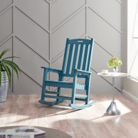 Psilvam Oversized Outdoor Rocking Chair With 21 Wide Seat And 32 Tall Backrest Preassembled With Most Components For Effo