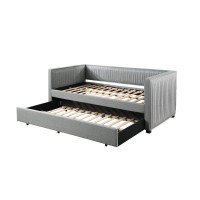 Acme Danyl Daybed & Trundl In Gray Fabric