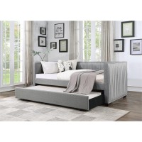 Acme Danyl Daybed & Trundl In Gray Fabric