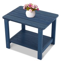 Stoog 228 Oversized Allweather Side Table 2Tier Rectangular Outdoor Side Table Patio End Table Adirondack Side Table Ea