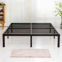 Wulanos Full Size Bed Frame Heavy Duty Metal Frames With Steel Slats Support No Box Spring Needed 16 Inch High Metal Platform