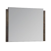 45 Inch Dee Rectangular Dresser Mirror, Wood Accents, Oat Brown