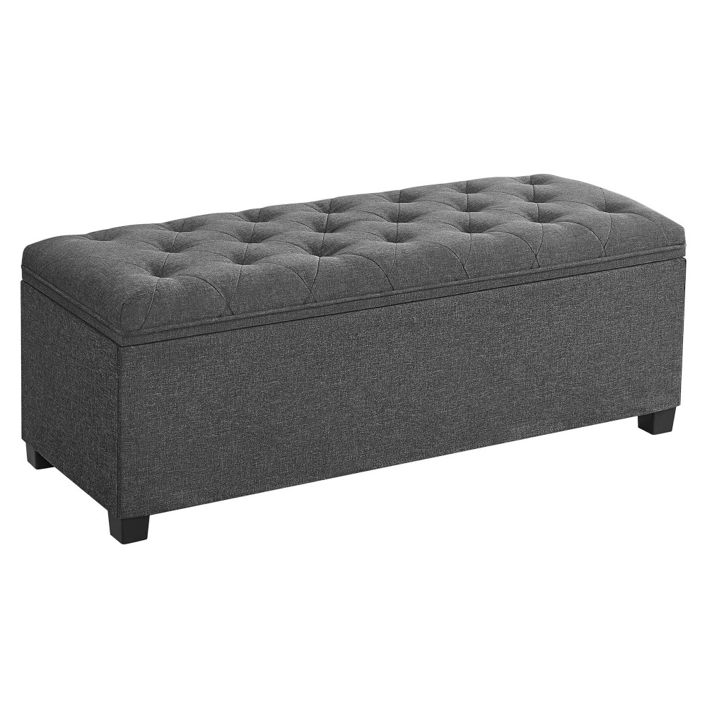 Songmics Storage Ottoman Bench Foot Rest With Legs 157 X 433 X 157 Inches End Of Bed Bench Storage Chest Load Up To 660