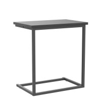 Pipishell C Shaped End Table 27 Inches High, Side Table For Couch Slide Under, C Table Sofa Side End Table For Living Room