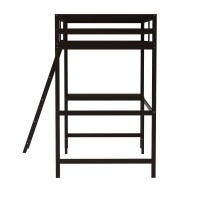 Riley Loft Bed Frame with Desk Twin Size Wooden Bed Frame